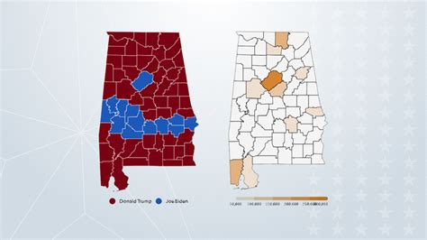 Alabama Election Results 2020: Maps show how state voted for president