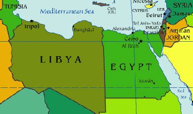 Egypt Libya Map