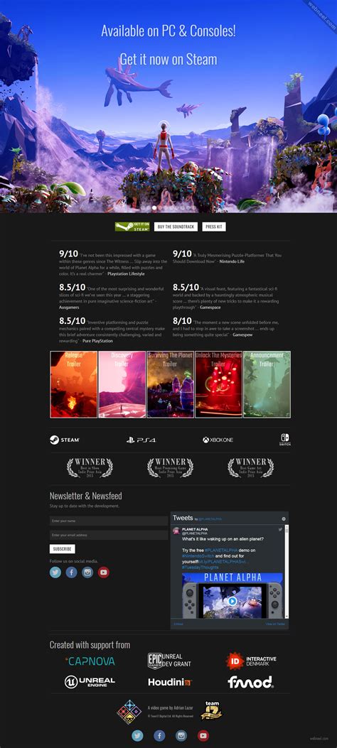 35 Stunning Game Website Design examples - See Design possibilities