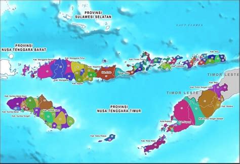 Peta Provinsi Nusa Tenggara Timur Lengkap dan Keterangannya