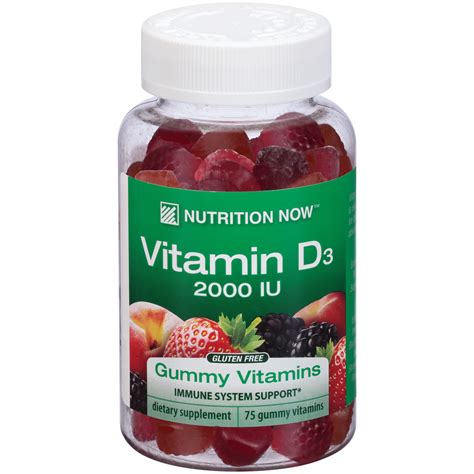 Nutrition Now Vitamin D Gummy Vitamins - 75 Gummies