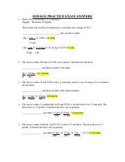 Dosage exam.docx - NUR 1023: Dosage exam: 1. A solution contains morphine hydrochloride 40mg/mL ...