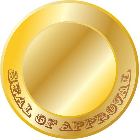 Gold Seal Approved · Free vector graphic on Pixabay