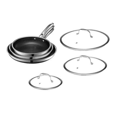 Hexclad Hybrid Nonstick 6-Piece Fry Pan Set - Hell's Kitchen Recipes