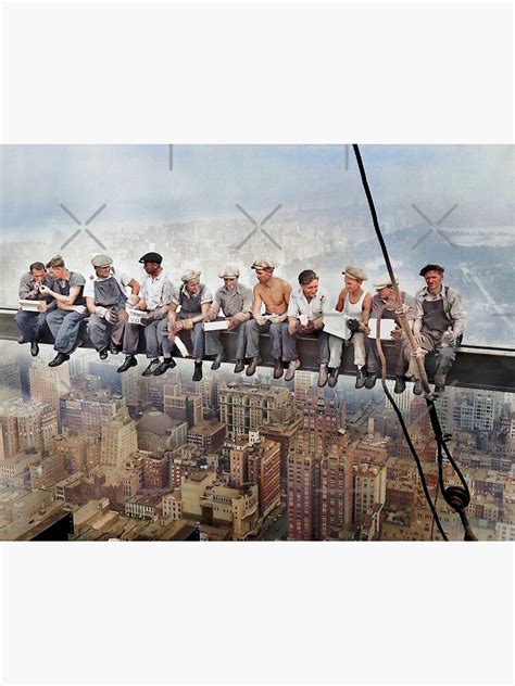 "Lunch atop a Skyscraper colorized (HQ)" Poster for Sale by TigerLab | Redbubble