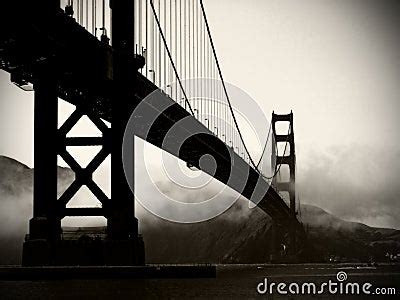 Golden Gate Bridge - Black And White Stock Photography - Image: 14844692