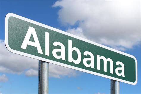 Alabama - Free of Charge Creative Commons Green Highway sign image