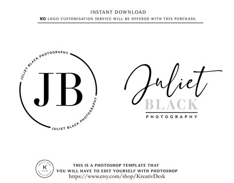 Initials Logo, Signature Logo, Calligraphy Name Logo, Business Watermark Branding, Photographer ...