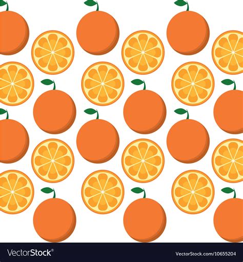 Orange fruits background design Royalty Free Vector Image