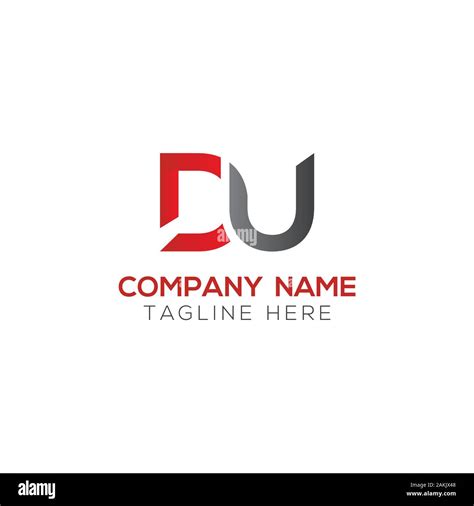 Initial DU Letter Logo With Creative Modern Business Typography Vector Template. Creative ...