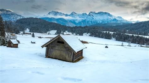 Winter Wonderland Alps Mountains Europe Germany Stock Footage Video ...