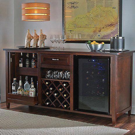 Firenze Wine and Spirits Credenza with Wine Refrigerator 335 98 01 | Bar Cabinet With Fridge ...