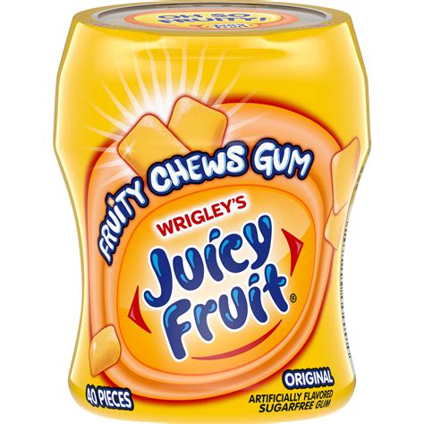 JUICY FRUIT Fruity Chews Original Sugarfree Gum, 40 piece bottle - Walmart.com - Walmart.com