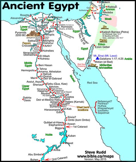 Bible Map | Ancient Egypt | surrounding nations