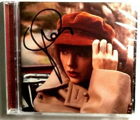 TAYLOR SWIFT RED (Taylor's Version) Autographed Signed CD Sealed ...