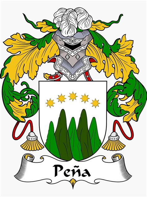 "Pena Coat of Arms/Family Crest" Sticker by carpediem6655 | Redbubble