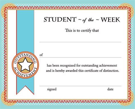 Calloway House. Free Printable Certificates and Awards | Student of the ...