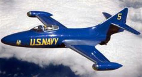 Grumman F9F-2. Blue Angeles #5 in 1952. | Us navy aircraft, Vintage ...