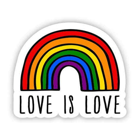 Love is Love Rainbow - 12" Vinyl Sticker Waterproof Decal - Walmart.com - Walmart.com