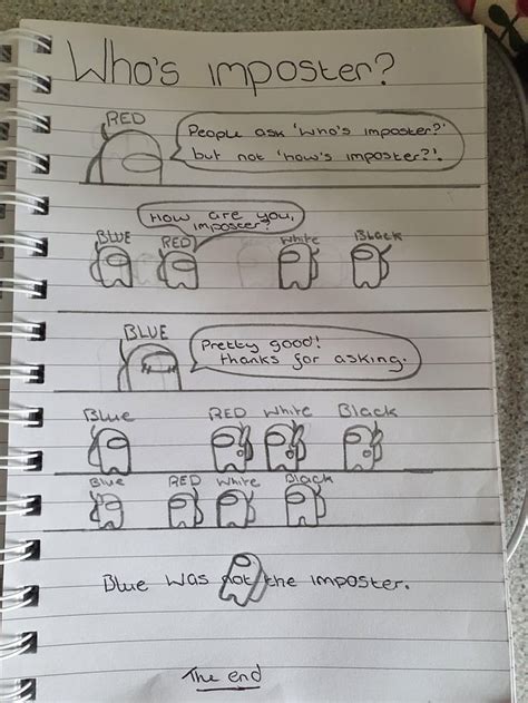 AmongUs Comic 'Who's Impostor?' : r/AmongUs_official