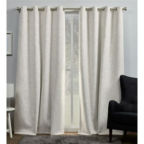 Exclusive Home Curtains Burke 100% Blackout Grommet Top Curtain Panel ...