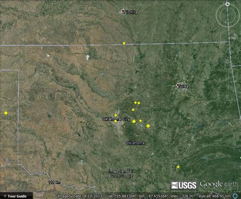 The Oklahoma Earthquakes - Google Earth Blog