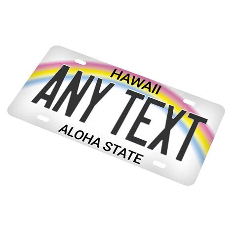 Custom Hawaii License Plate Personalized Name All 50 - Etsy