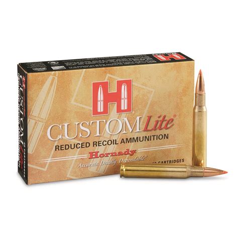 Hornady CustomLite, .30-06 Springfield, SST, 125 Grain, 20 Rounds - 619439, .30-06 Springfield ...