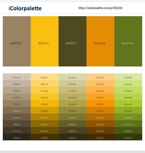 34 Yellow Color Schemes | Curated collection of Color Palettes