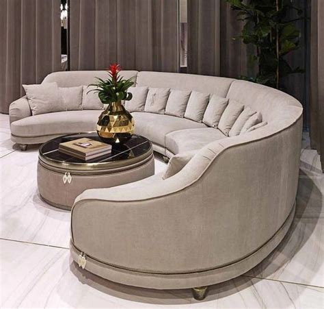 20+ Modern Circular Sofa Designs For Living Room #luxurylivingroom ...