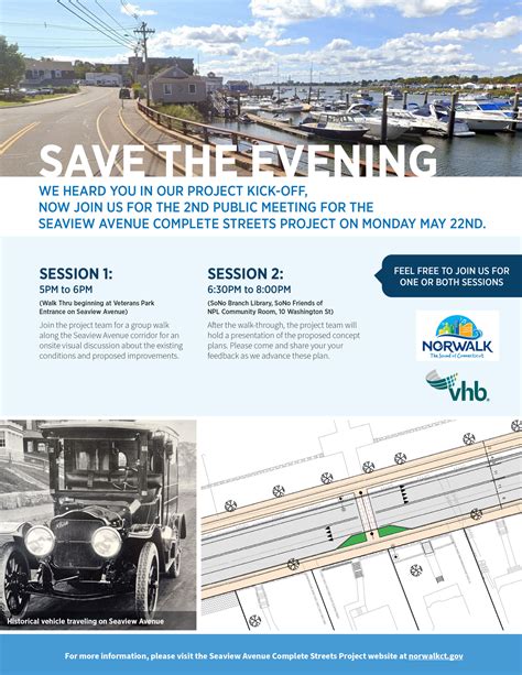 Public Information Meeting: Seaview Avenue Complete Streets Project | Norwalk Tomorrow