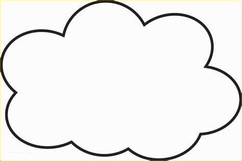 Free Printable Cloud Template