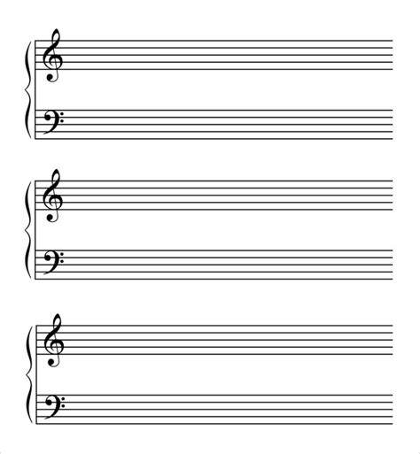 FREE 6+ Sample Music Paper Templates in PDF