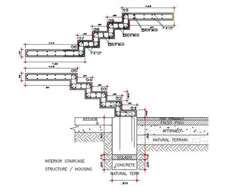 Reinforced Concrete Stairs Cross Section Reinforcement Detail | ubicaciondepersonas.cdmx.gob.mx