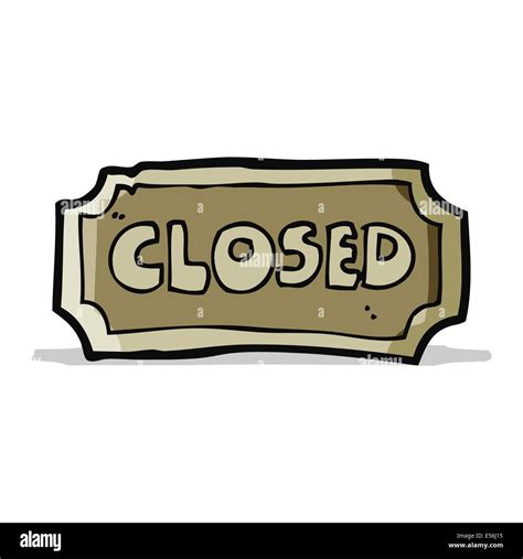 cartoon closed sign Stock Vector Image & Art - Alamy