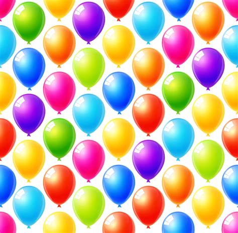 Premium Vector | Seamless pattern of colorful balloons background