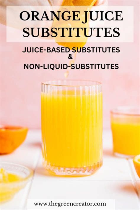 Orange Juice Substitutes - The Green Creator