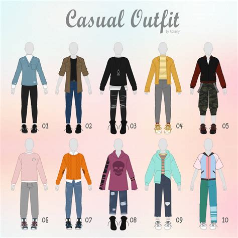 (CLOSED) CASUAL Outfit Adopts 30 [MALE] by Rosariy on DeviantArt