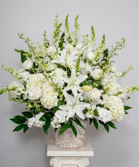 Sympathy Basket Arrangement | Funeral Flower Delivery, Philadelphia Florist - Robertson's Flowers