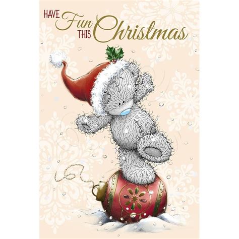 Tatty Teddy Balancing On Decoration Me to You Bear Christmas Card | Tatty teddy, Christmas ...