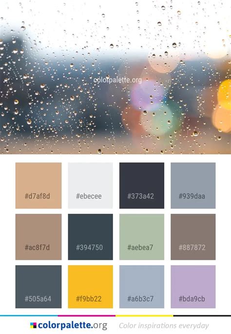 Water Sky Rain Color Palette | colorpalette.org