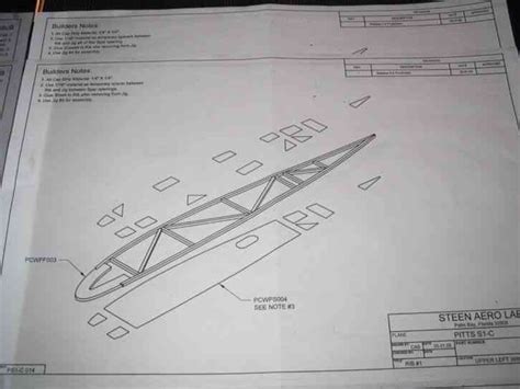 Pitts Special S 1C Plans and Built up ribs : Product Details: A full set of