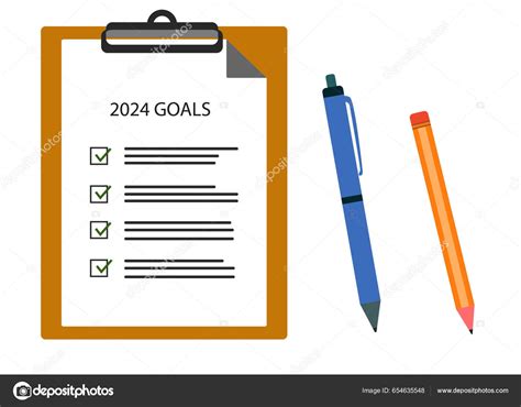 2024 Goals Approved File 2024 Year Plan Idea Concept Business Stock ...