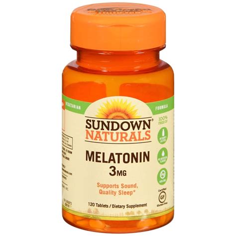 Sundown Naturals Melatonin 3 mg Tablets – 120 TB – Medcare | Wholesale company for beauty and ...