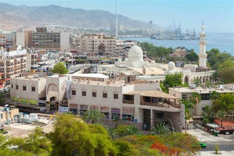 2018: Cityscape of Aqaba City Editorial Stock Image - Image of coast ...