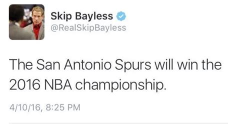 Skip Bayless Twitter @RealSkipBayless Skip Bayless On Twitter