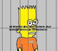 10 Reasons Why Bart Simpson Should Be Arrested | The Master Raney ...