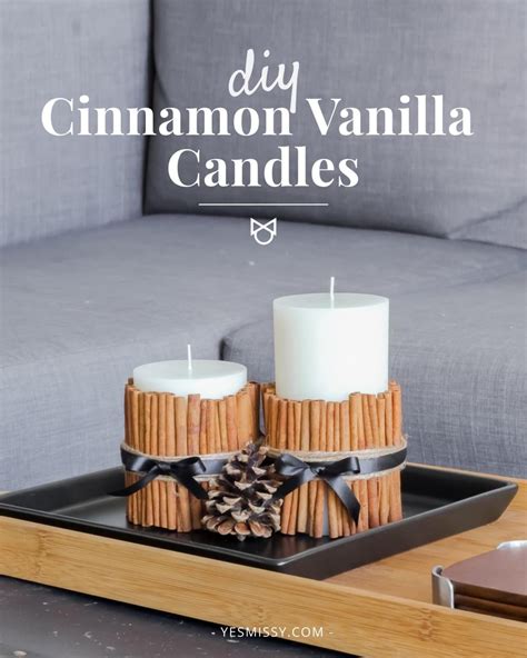 DIY Cinnamon Vanilla Candles Tutorial | YesMissy