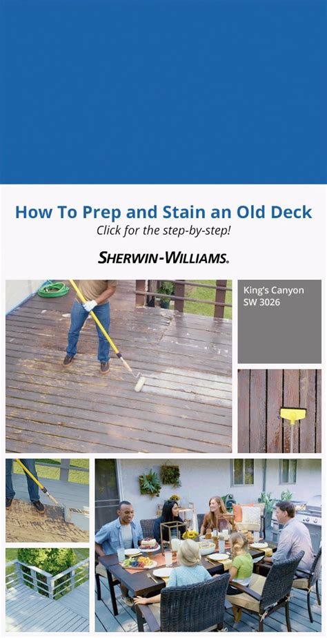 How to prep and stain an old deck sherwin williams – Artofit