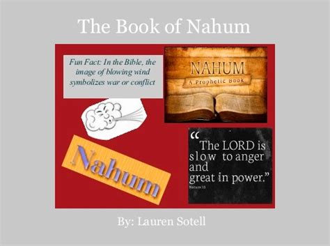 "The Book of Nahum" - Free stories online. Create books for kids ...